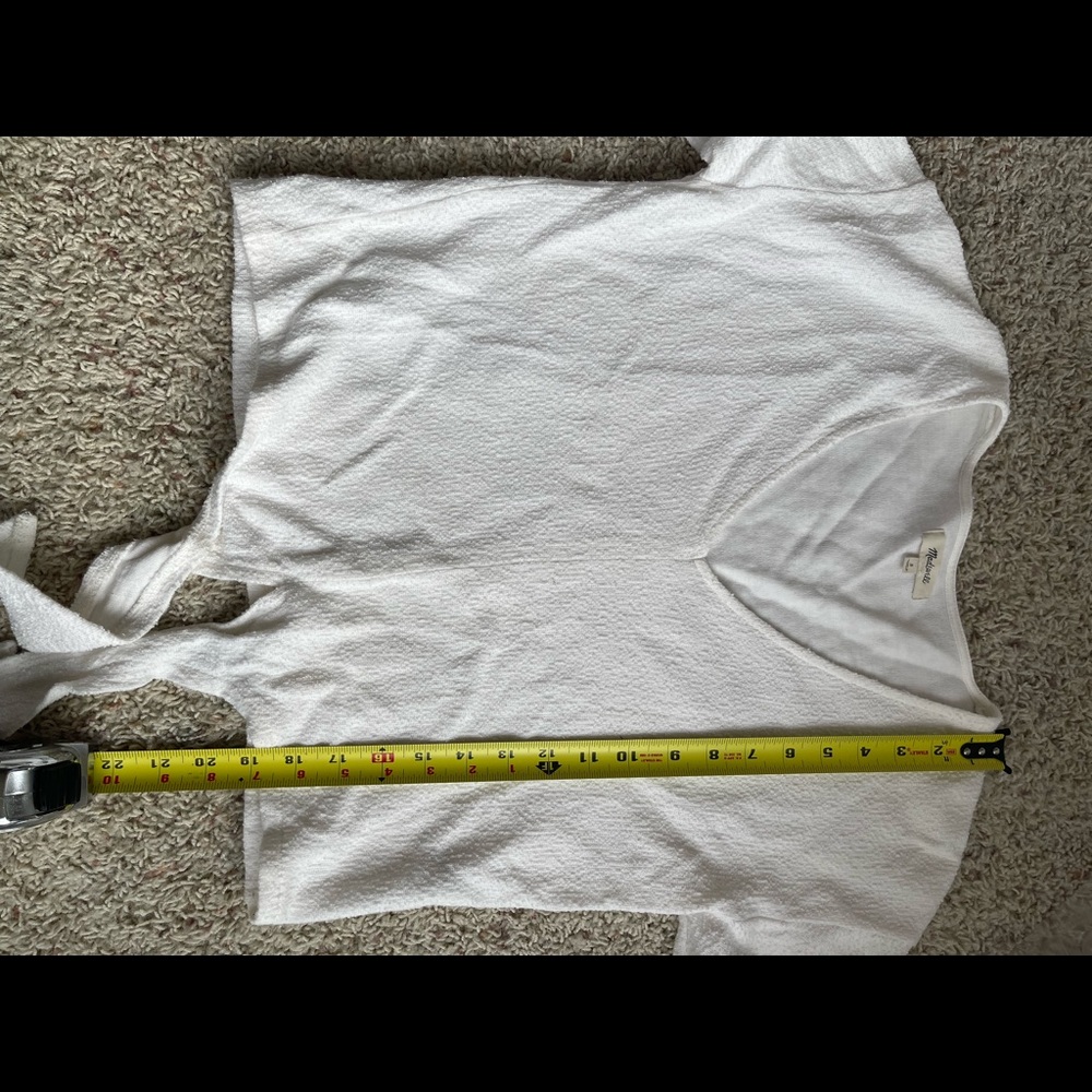 Madewell Textured Tie-Front Top - Picture 4 of 4